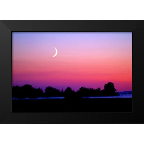 Crescent at Twilight Black Modern Wood Framed Art Print by Taylor, Douglas