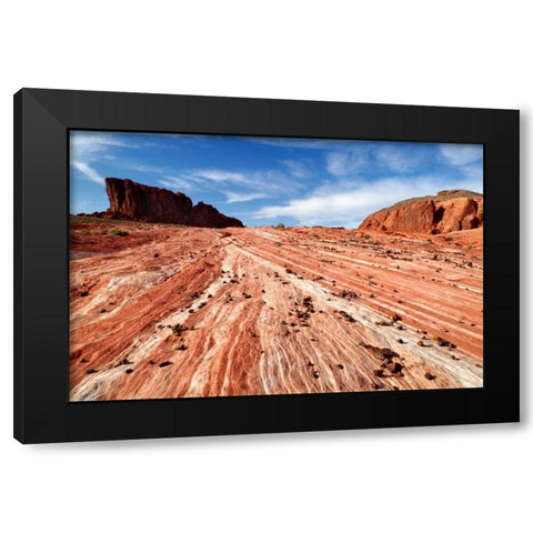 Sands of Time I Black Modern Wood Framed Art Print with Double Matting by Taylor, Douglas