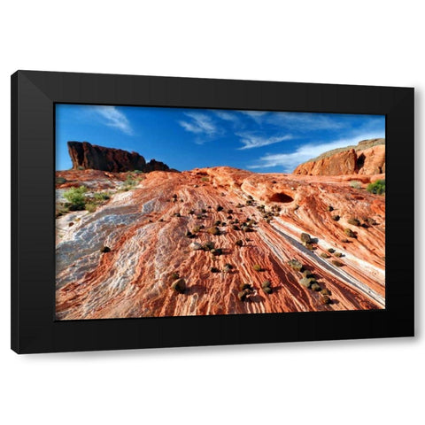Sands of Time II Black Modern Wood Framed Art Print with Double Matting by Taylor, Douglas