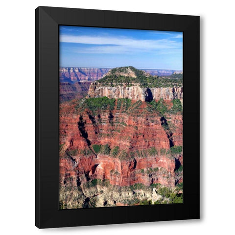 Oza Butte Portrait Black Modern Wood Framed Art Print with Double Matting by Taylor, Douglas
