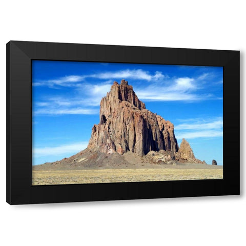 Shiprock Black Modern Wood Framed Art Print by Taylor, Douglas
