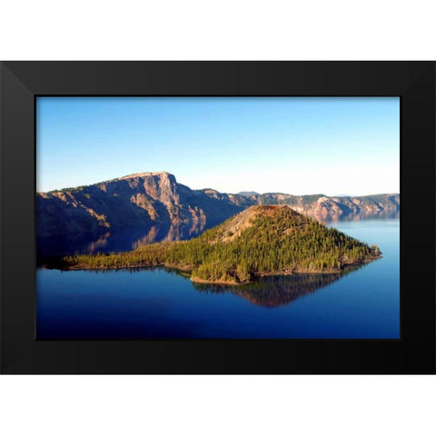 Crater Lake I Black Modern Wood Framed Art Print by Taylor, Douglas