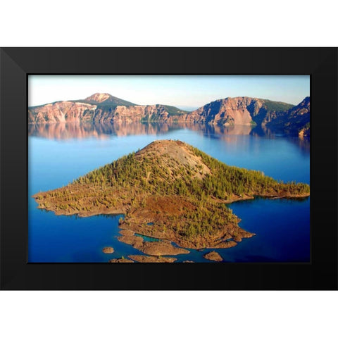 Crater Lake II Black Modern Wood Framed Art Print by Taylor, Douglas