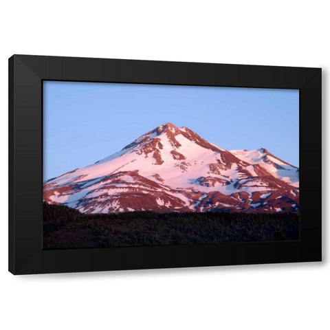 Shasta Sunset I Black Modern Wood Framed Art Print with Double Matting by Taylor, Douglas