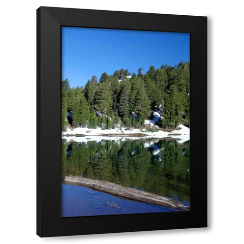 Emerald Lake Black Modern Wood Framed Art Print by Taylor, Douglas