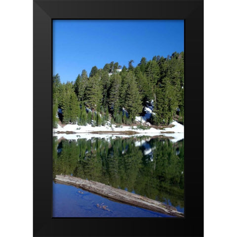 Emerald Lake Black Modern Wood Framed Art Print by Taylor, Douglas