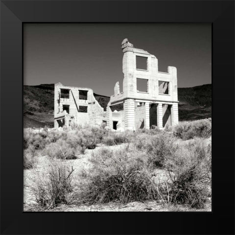 Rhyolite Ruin II BW Black Modern Wood Framed Art Print by Taylor, Douglas