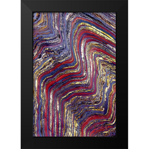 Tiger Iron II Black Modern Wood Framed Art Print by Taylor, Douglas