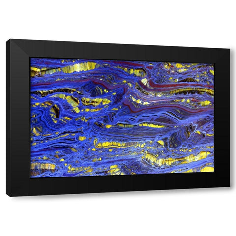 Banded Iron II Black Modern Wood Framed Art Print by Taylor, Douglas