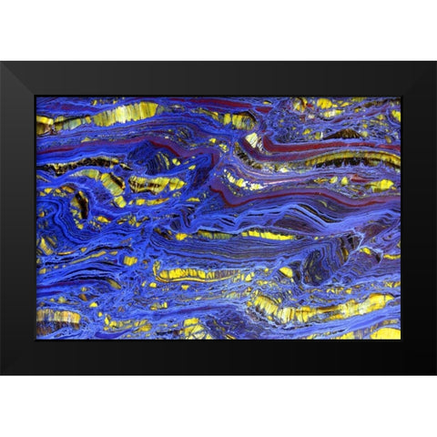 Banded Iron II Black Modern Wood Framed Art Print by Taylor, Douglas