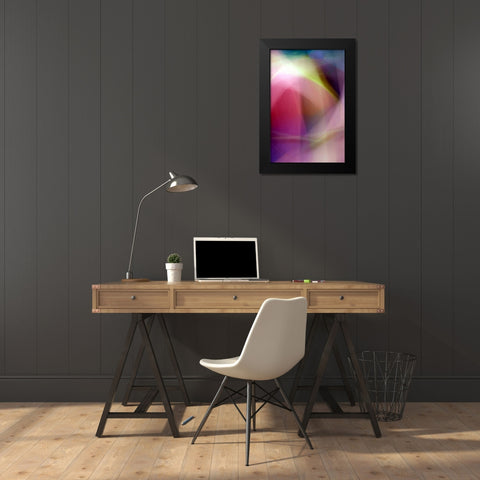 Chaos of Color Black Modern Wood Framed Art Print by Taylor, Douglas