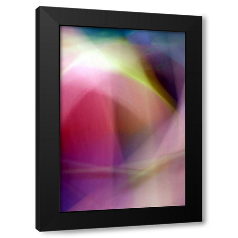 Chaos of Color Black Modern Wood Framed Art Print with Double Matting by Taylor, Douglas