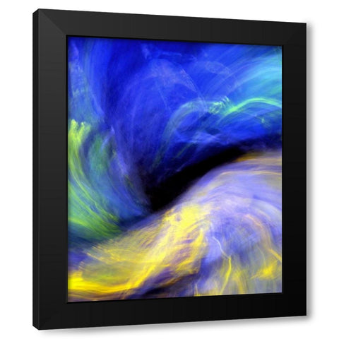 Black Opal Black Modern Wood Framed Art Print by Taylor, Douglas