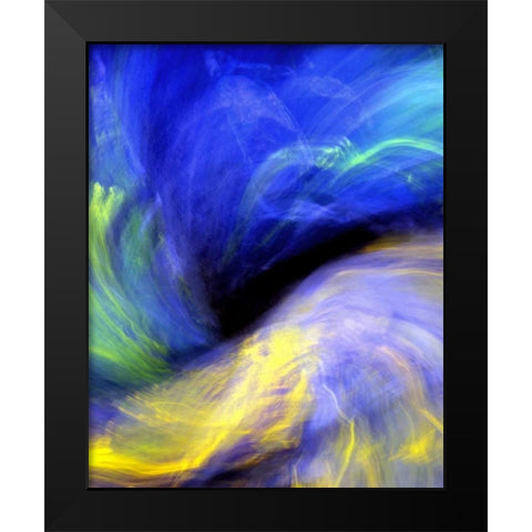 Black Opal Black Modern Wood Framed Art Print by Taylor, Douglas