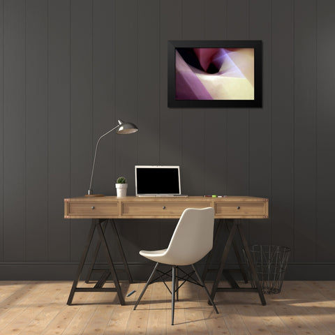 Angles Black Modern Wood Framed Art Print by Taylor, Douglas