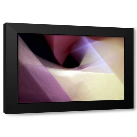 Angles Black Modern Wood Framed Art Print with Double Matting by Taylor, Douglas