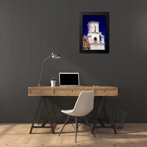 Unfinished Bell Tower Black Modern Wood Framed Art Print by Taylor, Douglas