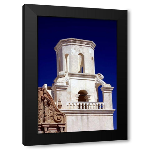 Unfinished Bell Tower Black Modern Wood Framed Art Print with Double Matting by Taylor, Douglas