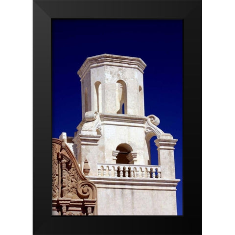 Unfinished Bell Tower Black Modern Wood Framed Art Print by Taylor, Douglas