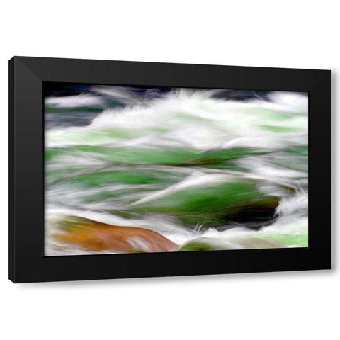 River Rapids Black Modern Wood Framed Art Print with Double Matting by Taylor, Douglas