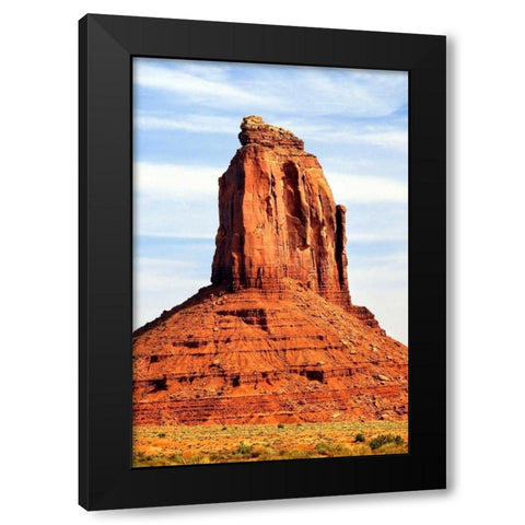 Monument Valley II Black Modern Wood Framed Art Print with Double Matting by Taylor, Douglas