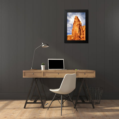 Spearhead Mesa Black Modern Wood Framed Art Print by Taylor, Douglas