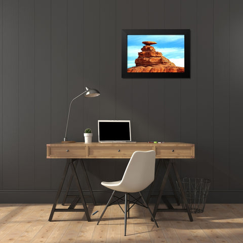 Mexican Hat Black Modern Wood Framed Art Print by Taylor, Douglas