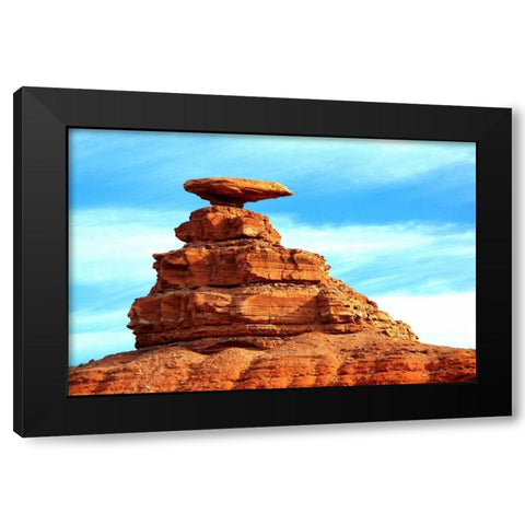 Mexican Hat Black Modern Wood Framed Art Print with Double Matting by Taylor, Douglas