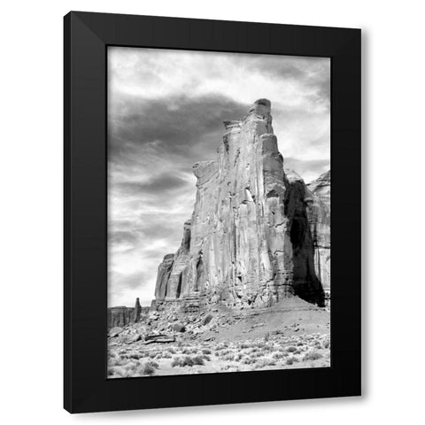 Monument Valley I BW Black Modern Wood Framed Art Print by Taylor, Douglas