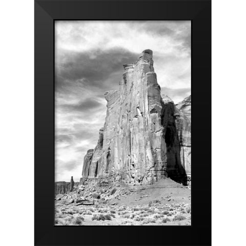 Monument Valley I BW Black Modern Wood Framed Art Print by Taylor, Douglas