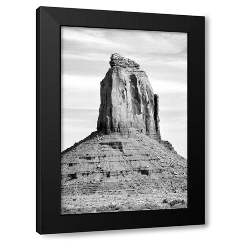 Monument Valley II BW Black Modern Wood Framed Art Print by Taylor, Douglas
