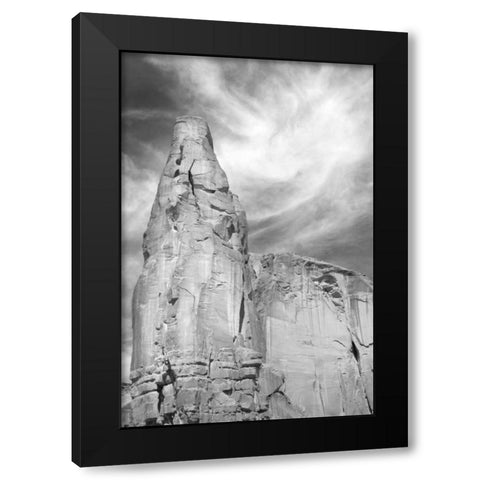 Navajo Skies BW Black Modern Wood Framed Art Print with Double Matting by Taylor, Douglas