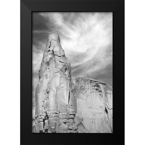 Navajo Skies BW Black Modern Wood Framed Art Print by Taylor, Douglas