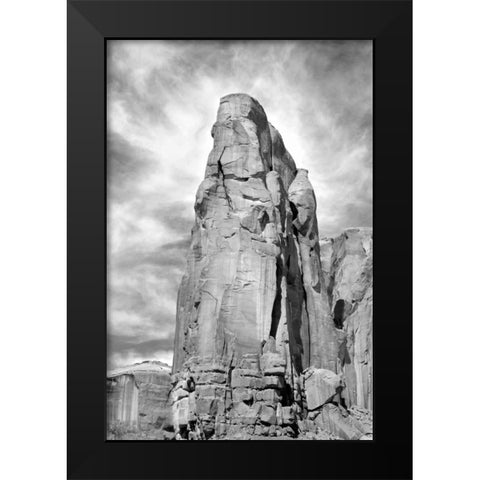 Spearhead Mesa BW Black Modern Wood Framed Art Print by Taylor, Douglas