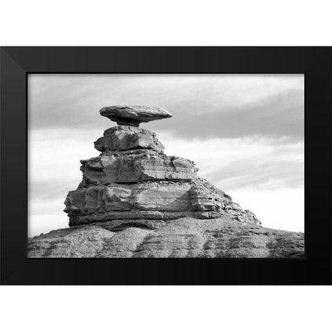 Mexican Hat BW Black Modern Wood Framed Art Print by Taylor, Douglas
