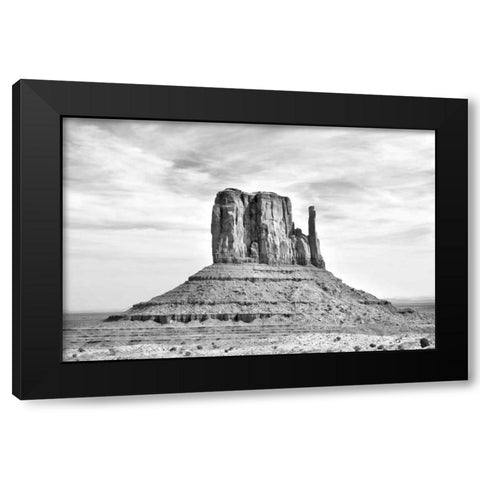 West Mitten BW Black Modern Wood Framed Art Print with Double Matting by Taylor, Douglas
