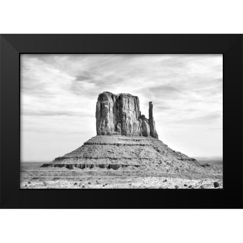 West Mitten BW Black Modern Wood Framed Art Print by Taylor, Douglas