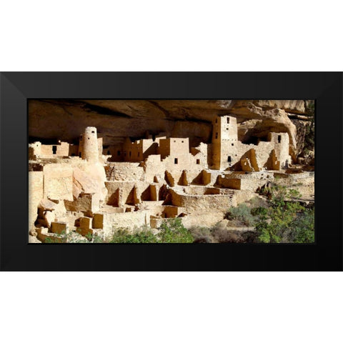 Cliff Palace at Mesa Verde Black Modern Wood Framed Art Print by Taylor, Douglas