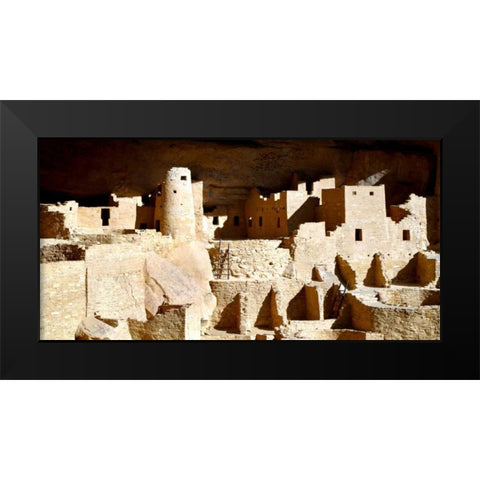 Cliff Palace Ruins Black Modern Wood Framed Art Print by Taylor, Douglas