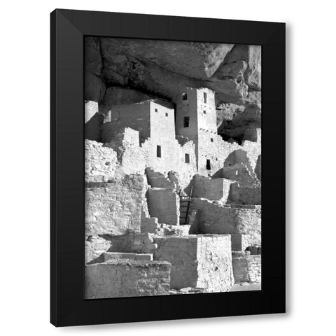 Cliff Palace Detail IV BW Black Modern Wood Framed Art Print with Double Matting by Taylor, Douglas