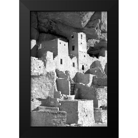 Cliff Palace Detail IV BW Black Modern Wood Framed Art Print by Taylor, Douglas