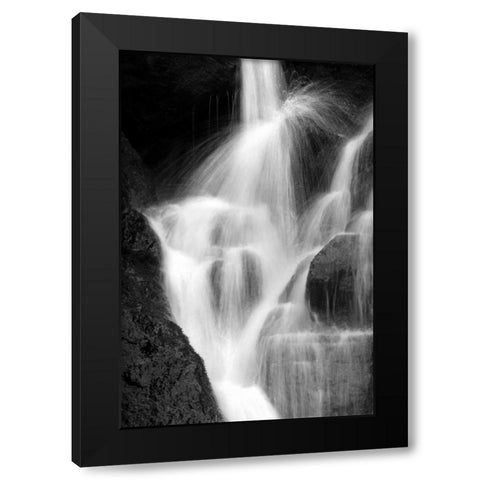 Falling Water IV BW Black Modern Wood Framed Art Print by Taylor, Douglas
