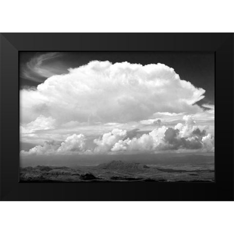 Sunday Morning Storm BW Black Modern Wood Framed Art Print by Taylor, Douglas