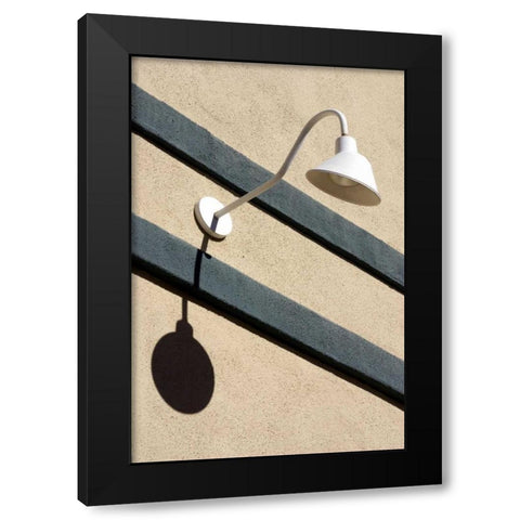 Lampshade Black Modern Wood Framed Art Print with Double Matting by Taylor, Douglas