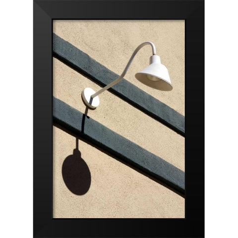 Lampshade Black Modern Wood Framed Art Print by Taylor, Douglas