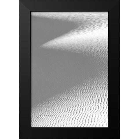 White Sand Dune and Shadow Black Modern Wood Framed Art Print by Taylor, Douglas