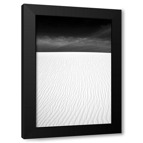 White Sands New Mexico Black Modern Wood Framed Art Print with Double Matting by Taylor, Douglas