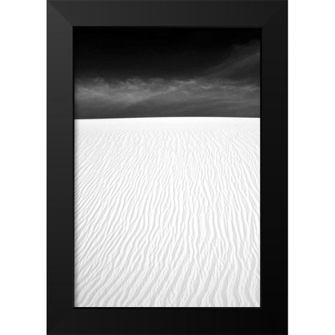 White Sands New Mexico Black Modern Wood Framed Art Print by Taylor, Douglas