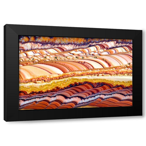 Dolomite Fields Black Modern Wood Framed Art Print by Taylor, Douglas