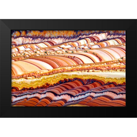 Dolomite Fields Black Modern Wood Framed Art Print by Taylor, Douglas